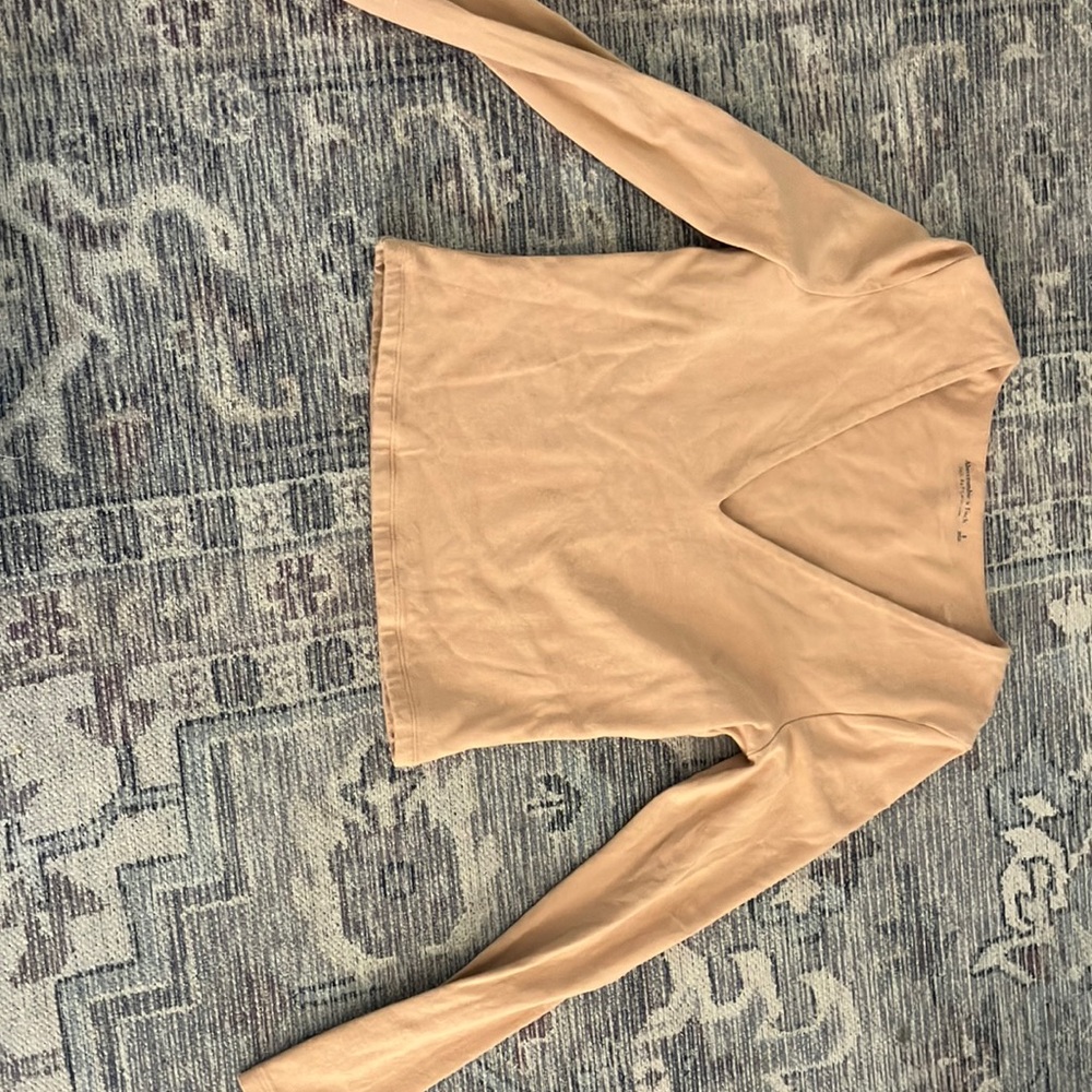 Women's Tan Long Sleeve Top